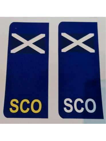 Scotland side badge number plate 110mm x 45mm Scotland side badge number plate 110mm x 45mm